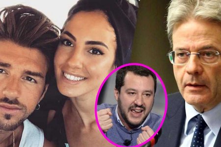 giulia de lellis andrea damante gentiloni salvini destra
