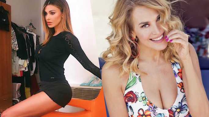 Belen Rodriguez e Barbara d'Urso