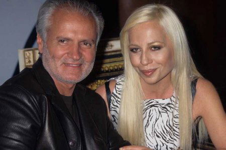 Donatella Versace e Gianni Versace