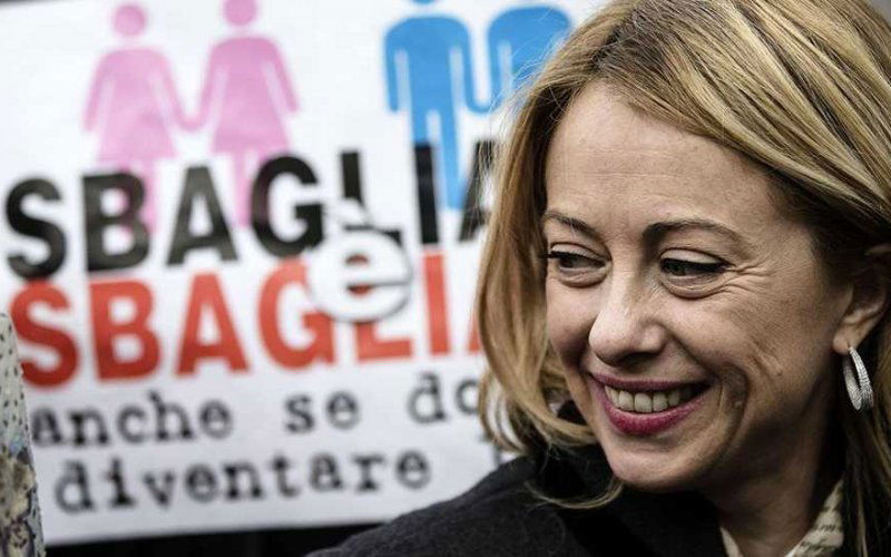 Giorgia Meloni omofobia