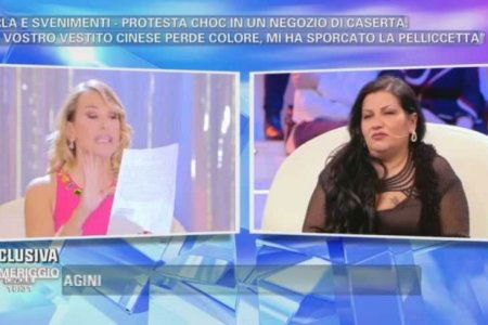 pelliccetta da pomeriggio cinque 5 barbara d'urso