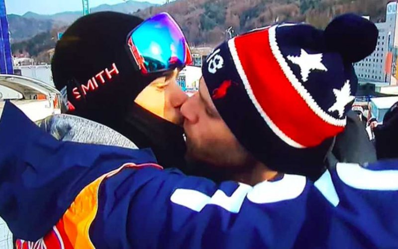 Gus Kenworthy kiss Matthew Wilkas