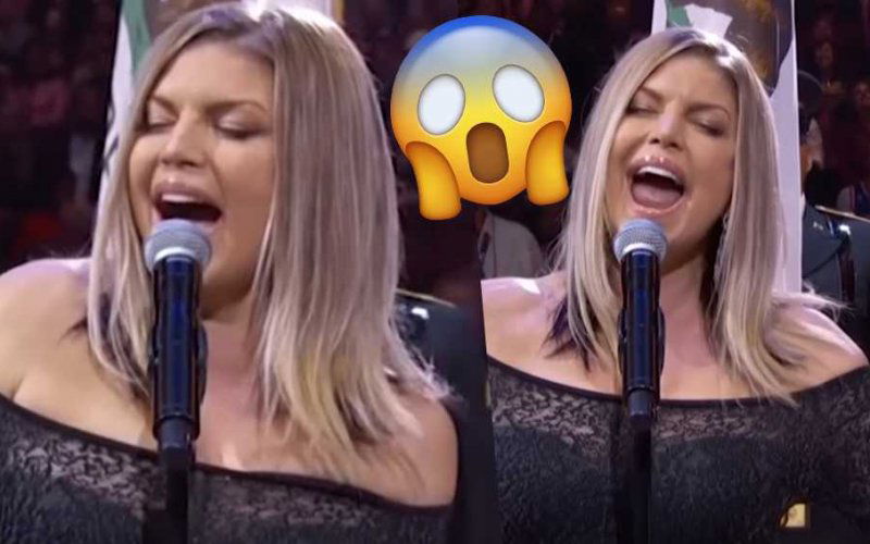 fergie national anthem inno americano video