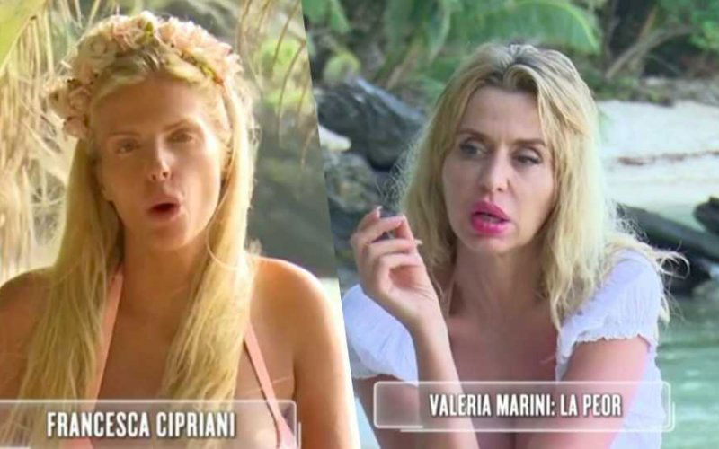 francesca cipriani valeria marini isola