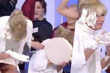 gemma galgani torta in faccia