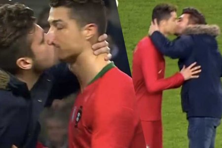 ronaldo bacio gay fan