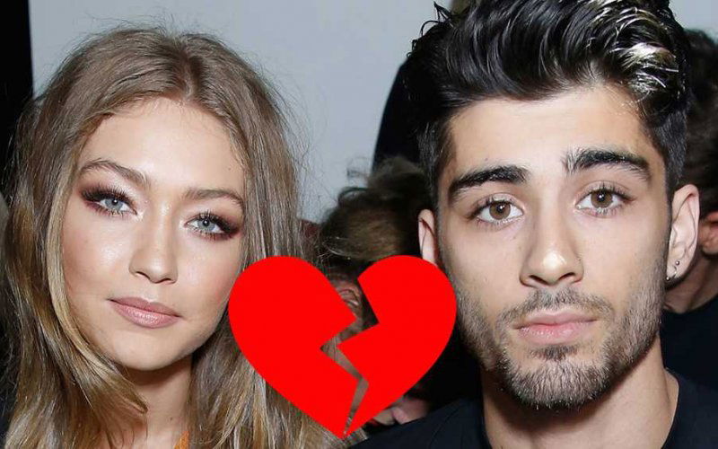 LONDON, ENGLAND - SEPTEMBER 17: Gigi Hadid and Zayn Malik attend the Versus Versace show during London Fashion Week Spring/Summer collections 2016/2017 on September 17, 2016 in London, United Kingdom. (Photo by Darren Gerrish/WireImage)