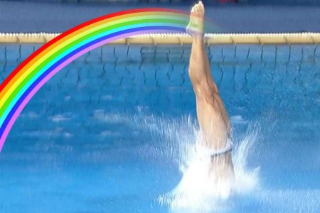 diver coming out