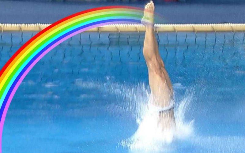 diver coming out
