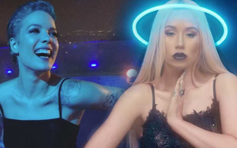 halsey catfight iggy azalea omg video
