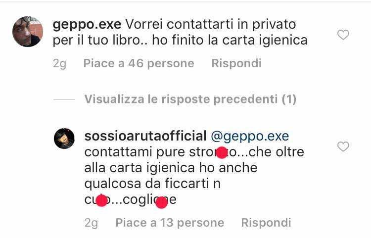 Sossio Aruta Insulti Instagram (2)