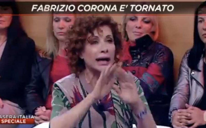 alda deusanio fabrizio corona stasera italia