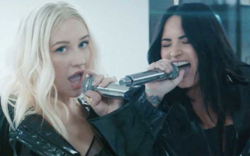 christina aguilera demi lovato video