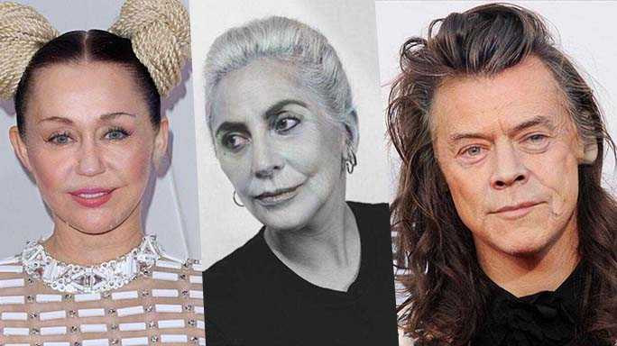 Miley Cyrus Lady Gaga Harry Styles Old