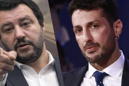 matteo salvini fabrizio corona litigata