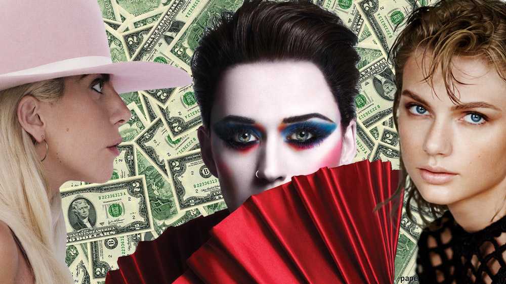 forbes highest paid popstar katy perry klady gaga taylor swift