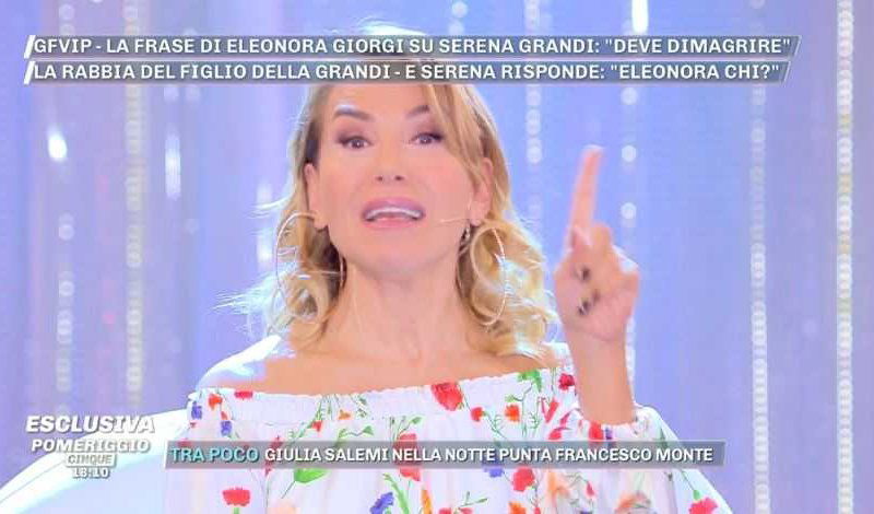 Barbara d'Urso Pomeriggio 5