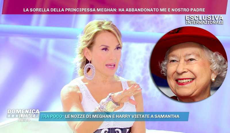 Barbara d'Urso Regina Elisabetta
