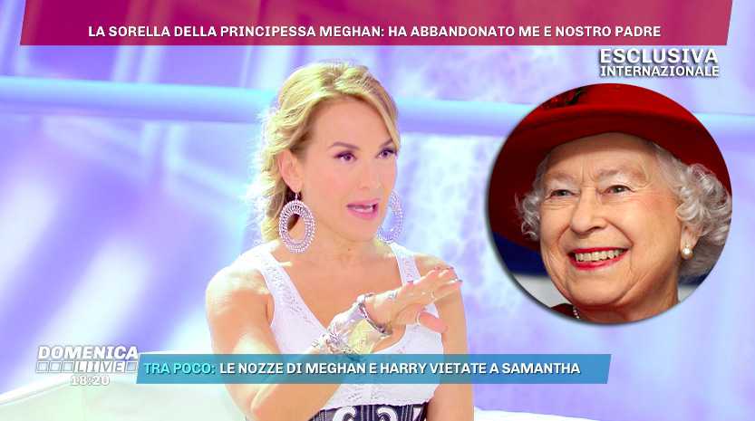 Barbara d'Urso Regina Elisabetta
