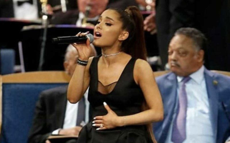 ariana grande funeral aretha franklin