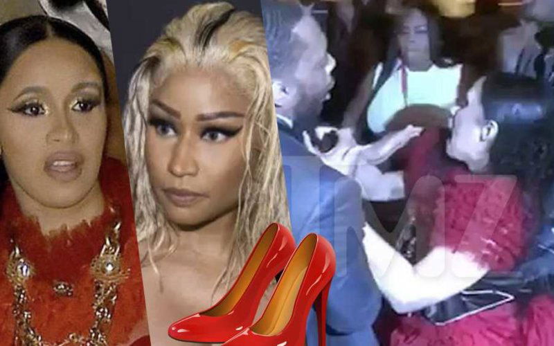 nicki minaj cardi b rissa picchiate fight