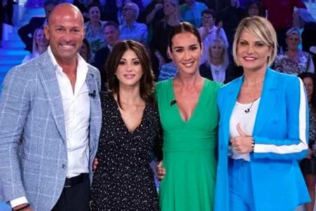 Simona Ventura, Stefano Bettarini e Nicoletta Larini