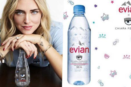 L'acqua Evian di Chiara Ferragni costa otto euro.