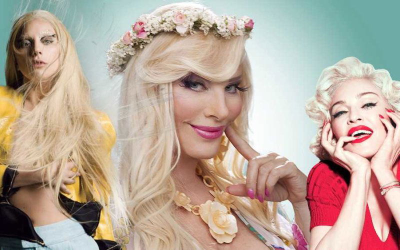 cicciolina madonna lady gaga look