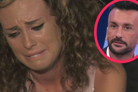 Sara Affi Fella e il suo ex Nicola Panico al supermercato.