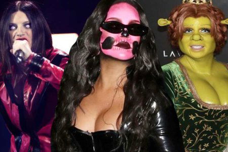 halloween stars rihanna kardashian laura pausini heidi klum