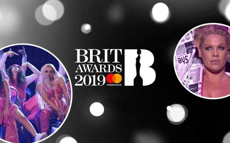 brit awards 2019 o2 arena pink little mix