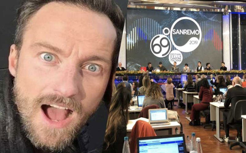 francesco facchinetti sanremo sala stampa twitter