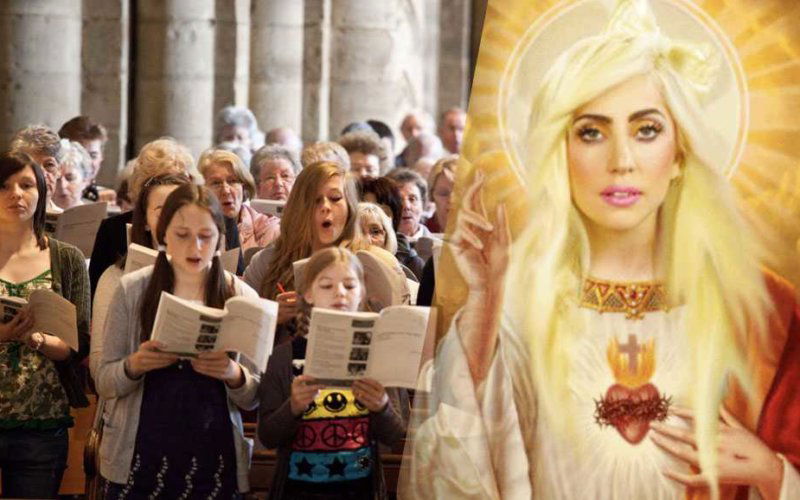lady gaga cristian shallow church