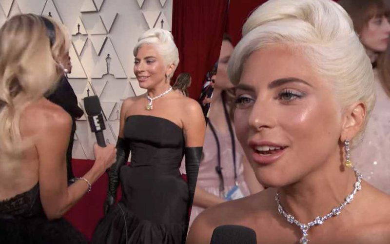 lady gaga giuliana rancic italian oscar red carpet