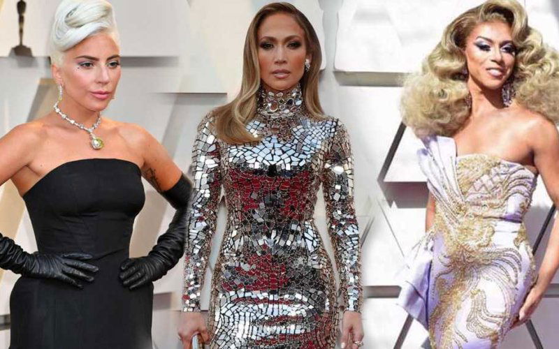 red carpet oscars 2019 gaga shangela
