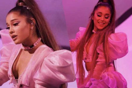 ariana grande sweetener world tour microfono thank u next video