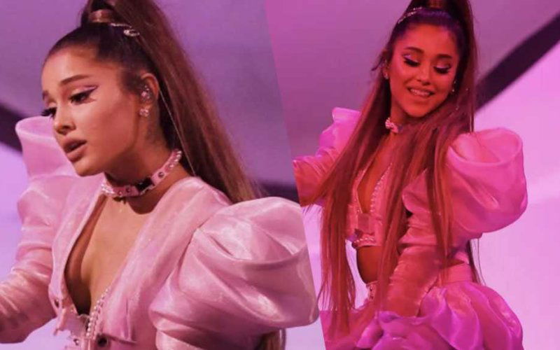 ariana grande sweetener world tour microfono thank u next video