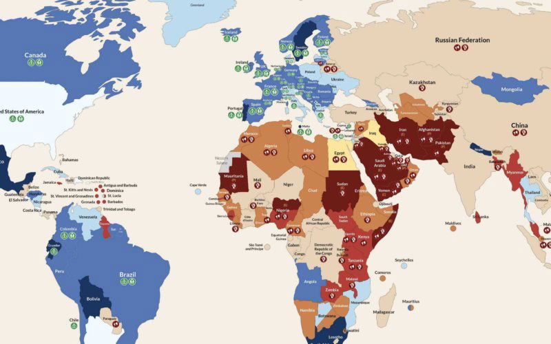 rapporto mondiale omofobia gay mappa