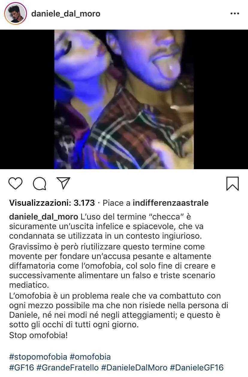 Daniele Dal Moro Omofobia
