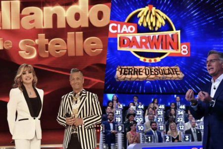 ballando con le stelle paolo bonolis ascolti ciao darwin