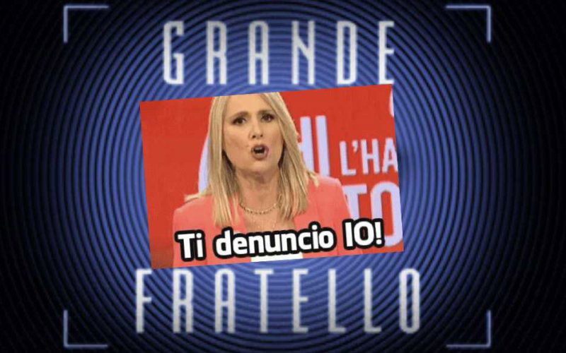 grande fratello denuncia concorrente francesca