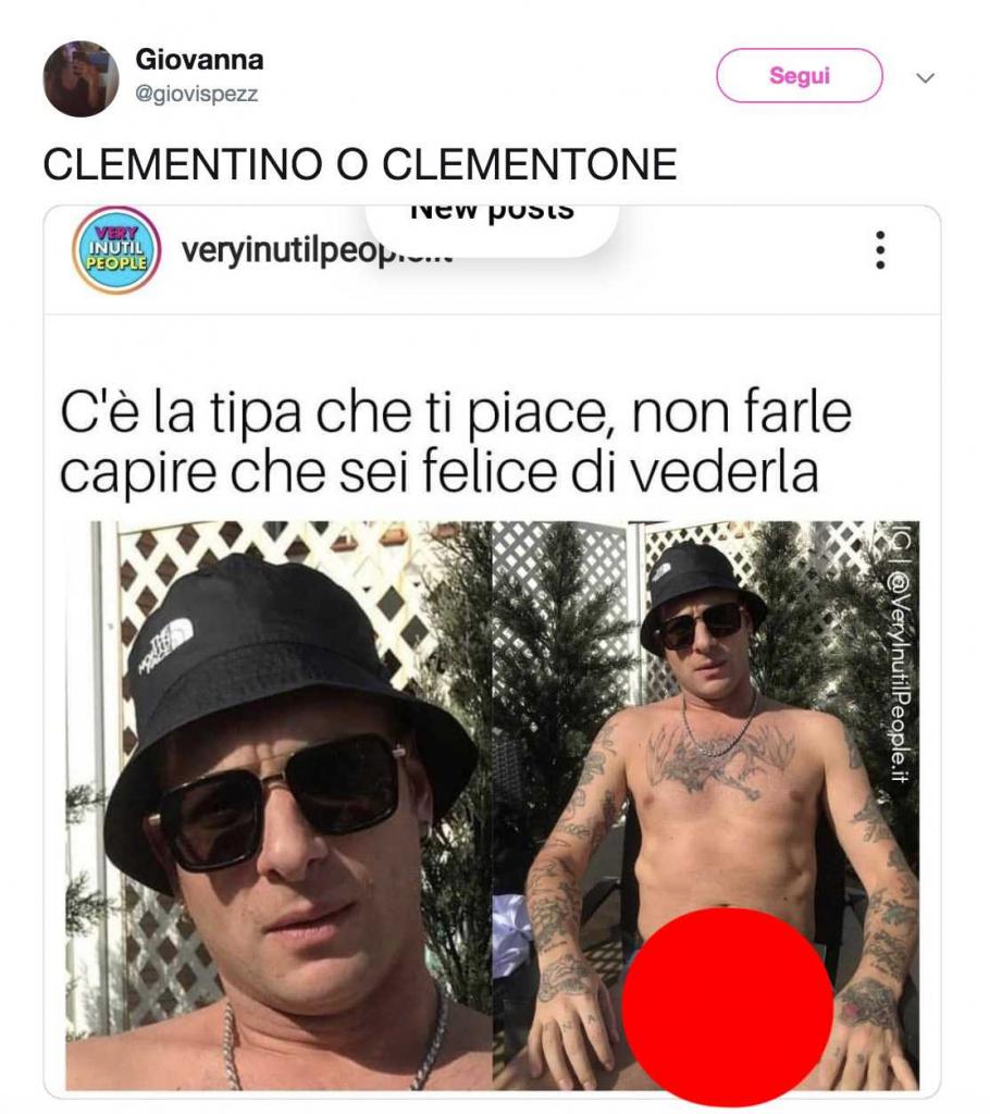 Clementino pubblica per errore una foto H0T (che poi diventa virale