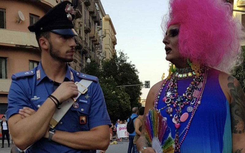carabiniere drag queen pride palermo gay