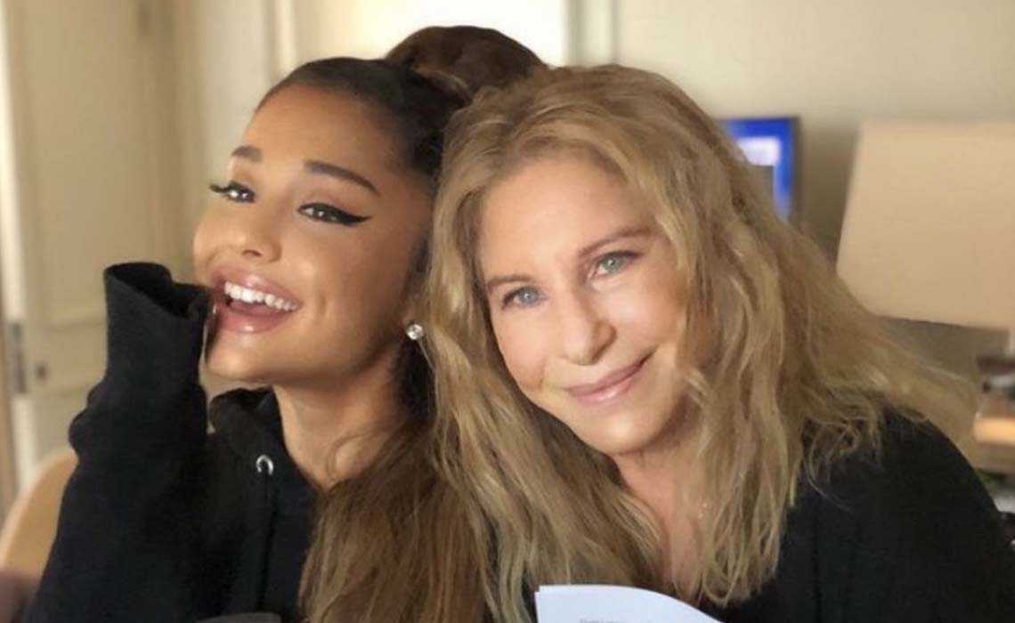 ariana grande barbra streisand video enough