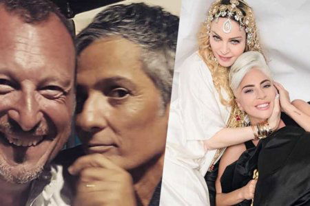 Amadeus fiorello Lady Gaga Madonna Sanremo