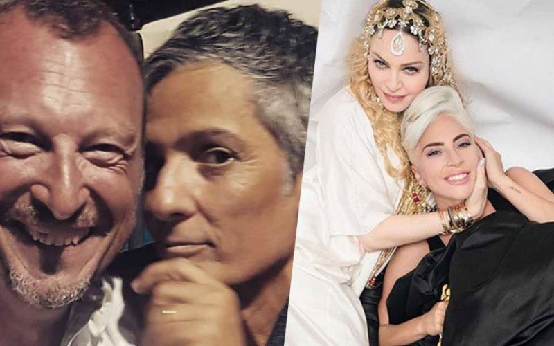 Amadeus fiorello Lady Gaga Madonna Sanremo