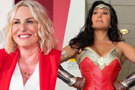 Antonella Clerici Barbara d'Urso Wonder Woman