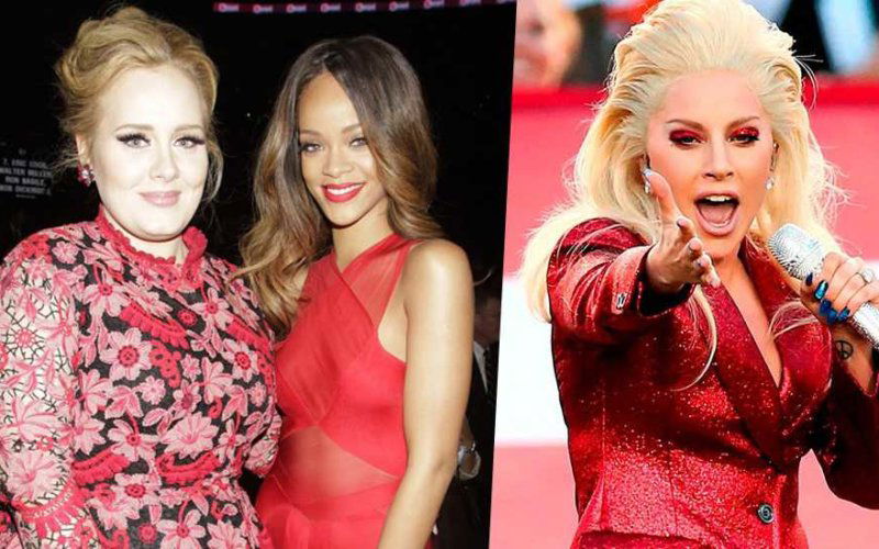 adele rihanna lady gaga