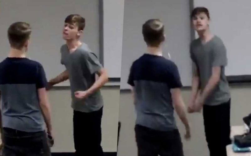 bullo omofobo gay picchiato video scuola felici