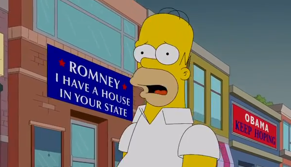 I Simpson, Homer chiamato a votare: preferisce Mitt Romney a Barack Obama ma poi se ne pente – VIDEO preview